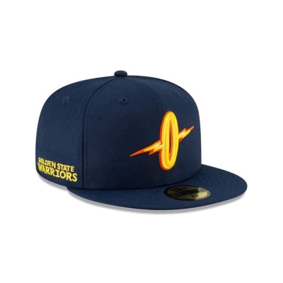 Blue Golden State Warriors Hat - New Era NBA City Edition Alt 59FIFTY Fitted Caps USA0371896